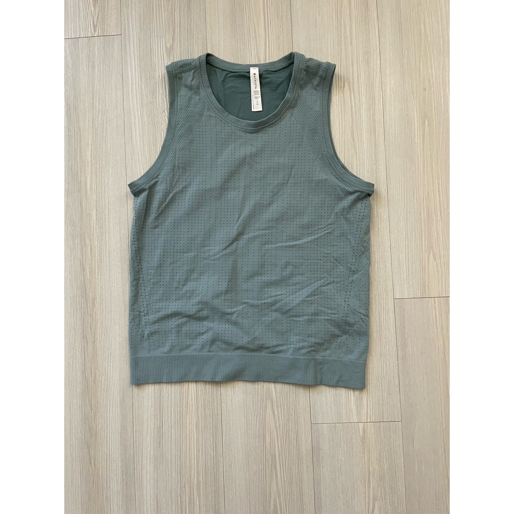 Athleta Women's Green Tank Top Size S Fitness Workout Yoga